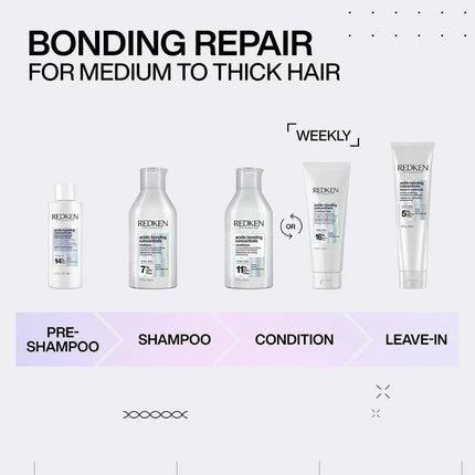 Redken Acidic Bonding Concentrate Shampoo Refill Set - 300ml+500ml
