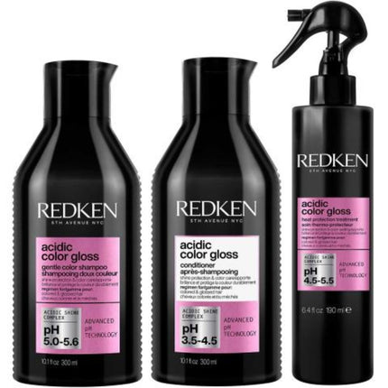 Redken Acidic Color Gloss Protective Set - 2x300+190ml