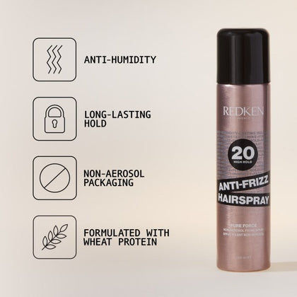 Redken Anti-Frizz Pure Force 20 Hairspray - 250ml