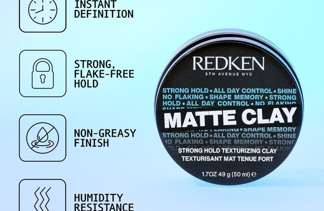 Redken Strong Hold Texturizing Matte Clay - 75ml