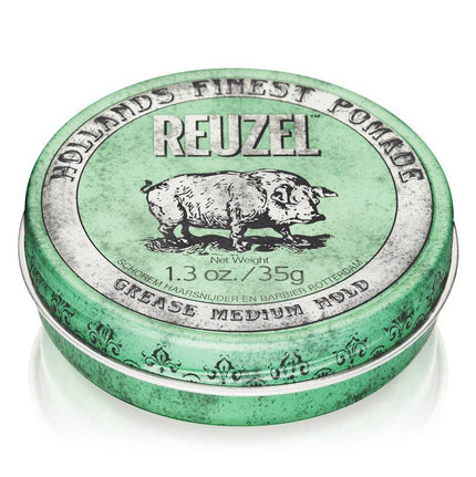Reuzel Grease Medium Hold Pomade (Groen)