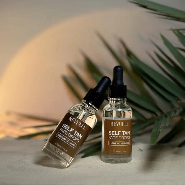 Revuele Self Tan Face Drops Medium To Dark - 30ml