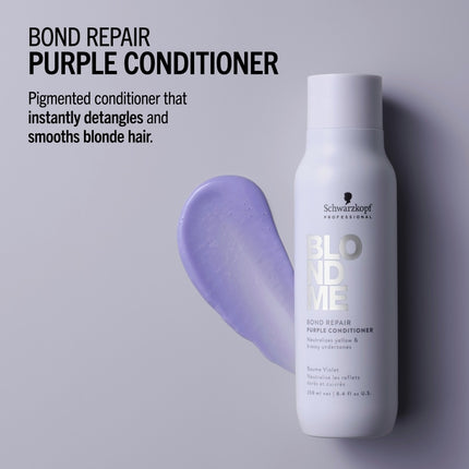 Schwarzkopf BlondMe Bond Repair Purple Conditioner - 250ml
