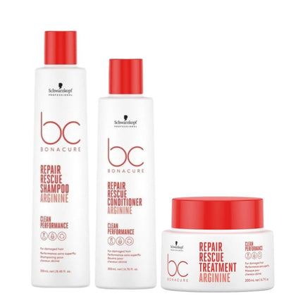 Schwarzkopf Bonacure Clean Performance Repair Rescue Care Set - 250+200ml+200ml