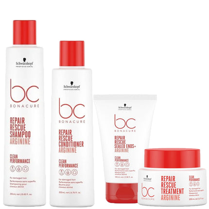 Schwarzkopf Bonacure Clean Performance Repair Rescue Care Set - 250+200ml+200+100ml