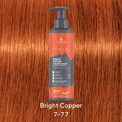 Schwarzkopf Chroma ID 7-77 Bright Copper Color Mask - 300ml