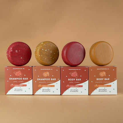 ShampooBars Body Bar Appel Kaneel alle huidtypes - 60g