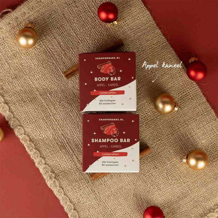 ShampooBars Body Bar Appel Kaneel alle huidtypes - 60g