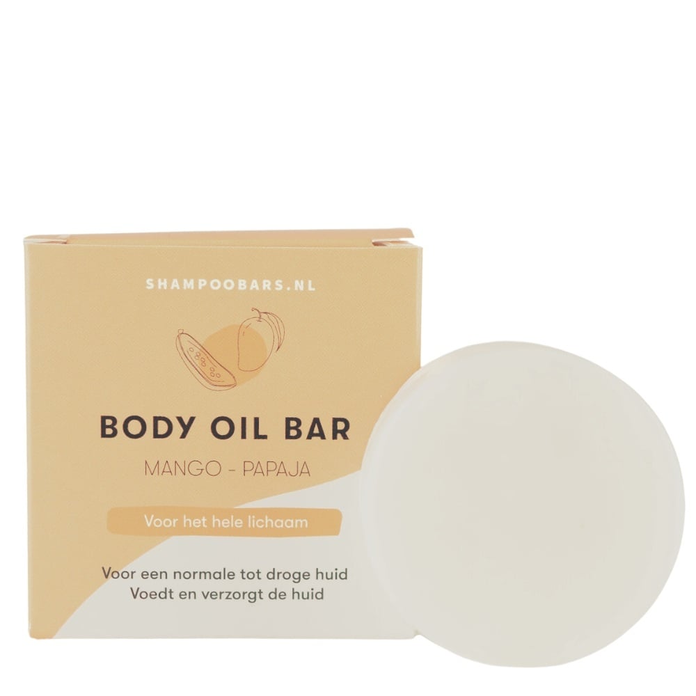 ShampooBars Body Butter Bar Mango Papaja Normale tot Droge huid - 45g