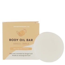 ShampooBars Body Oil Bar Mango Papaja Normale tot Droge huid - 45g