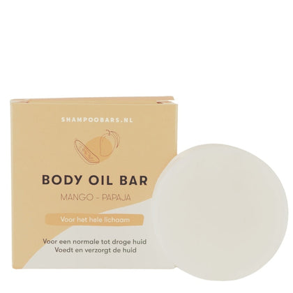 ShampooBars Body Oil Bar Mango Papaja Normale tot Droge huid - 45g