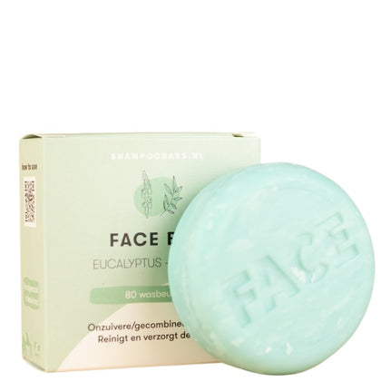 ShampooBars Facewash Bar  Eucalyptus Tea Tree Onzuivere Huid - 60g