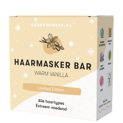 ShampooBars Haarmasker Bar Warm Vanilla alle haartypes - 45gr