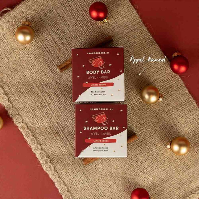 ShampooBars Shampoo Bar Appel Kaneel Alle haartypes - 60g