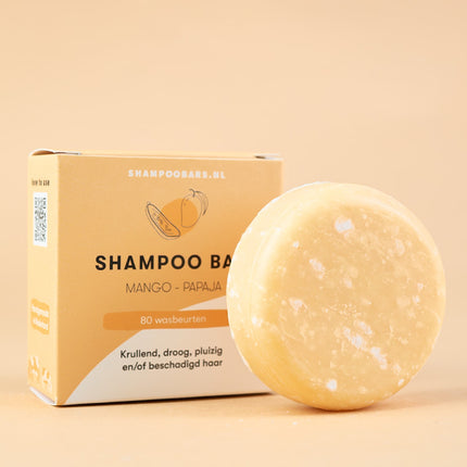 ShampooBars Shampoo Bar Mango Papaja krullend & droog haar - 60g