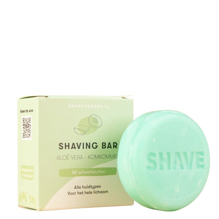 ShampooBars Shaving Bar Aloë Vera & Komkommer - 60g