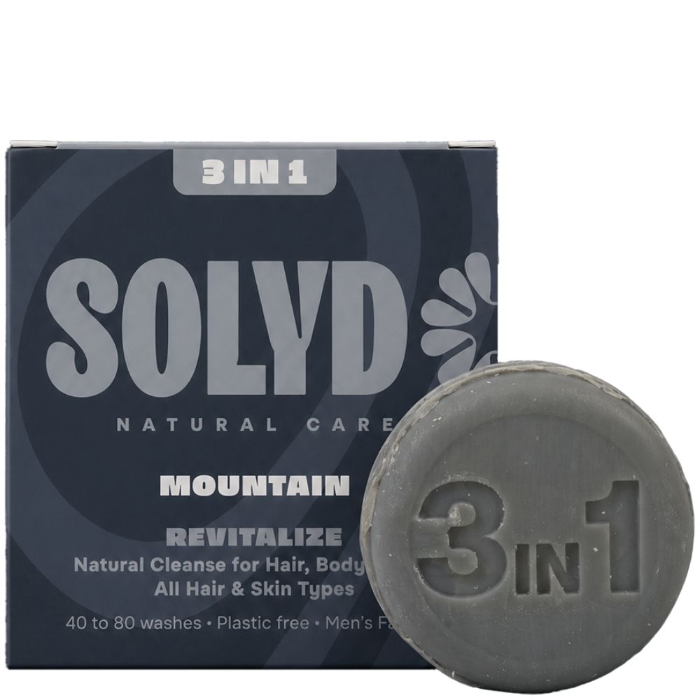 SOLYD 3-in-1 Bar Mountain Haar, Lichaam en Gezicht - 60g