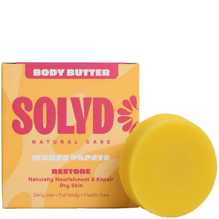 SOLYD Body Butter Bar Mango Papaja Normale tot Droge huid - 45g