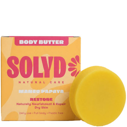 SOLYD Body Butter Bar Mango Papaya Normal to Dry Skin - 45g