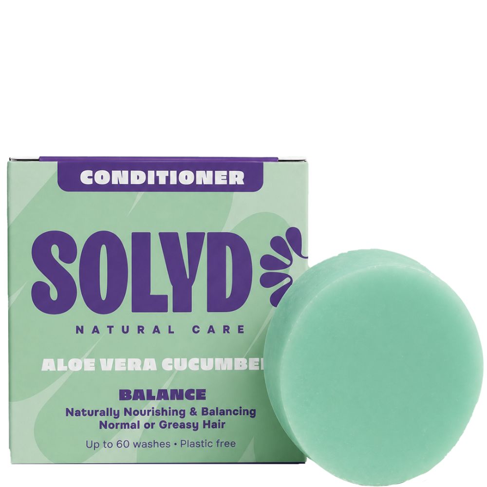SOLYD Conditioner Bar Aloe Vera - Cucumber for All Hair Types - 45g