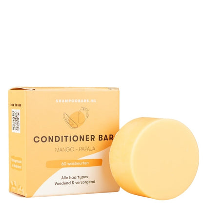 SOLYD Conditioner Bar Mango Papaja krullend & droog haar - 60g