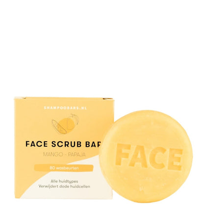 SOLYD Face Scrub Bar Mango Papaja Alle Huidtypes - 60g