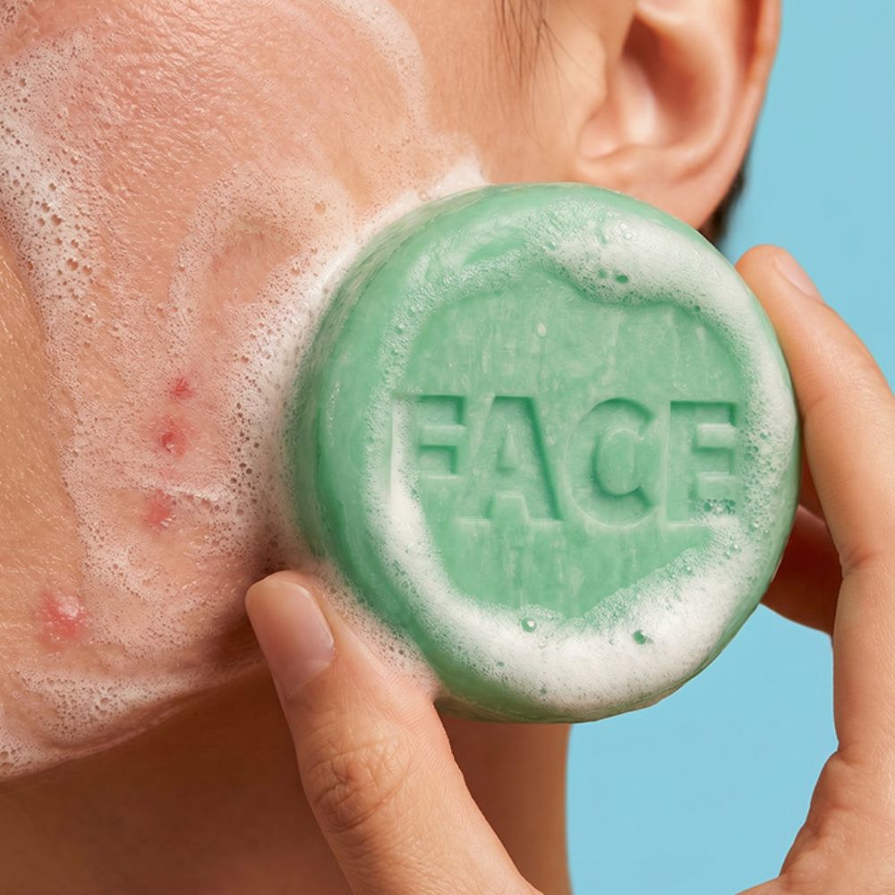 SOLYD Facewash Bar Eucalyptus Tea Tree Blemish-Prone Skin - 60g
