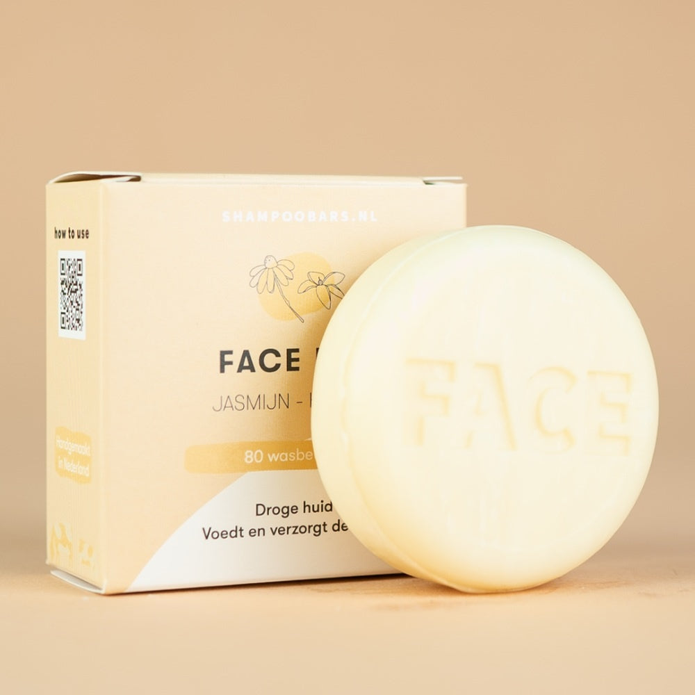 SOLYD Facewash Bar Jasmine Chamomile Dry Skin - 60g