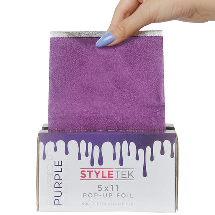 Styletek Voorgevouwen 5x11 Paarse Pop Up Folie - 500st