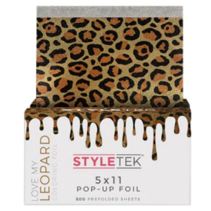 Styletek Voorgevouwen 5x11 Pop Up Leopard Folie - 400pcs