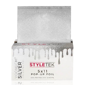 Styletek Voorgevouwen 5x11 Pop Up Moonlight Silver Folie - 500 stuks