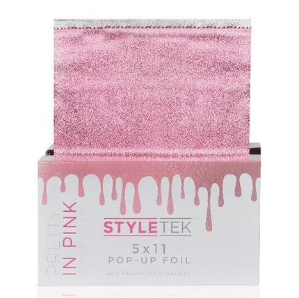 Styletek Voorgevouwen 5x11 Roze Pop Up Folie - 500st