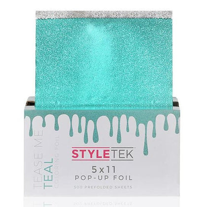 Styletek Voorgevouwen 5x11 Teal Pop Up Folie - 500st