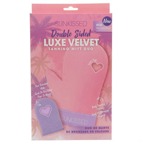 Sunkissed Double Sided Luxe Velvet Tanning Mitt Duo - Face & Body
