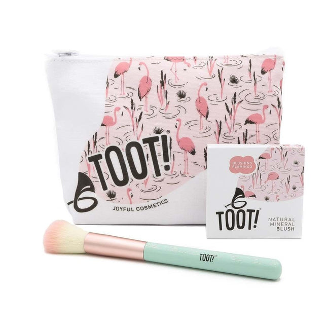 TOOT! Blushing Flamingo Blush Bag Set