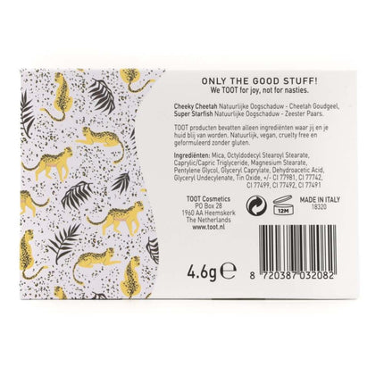 TOOT! Natuurlijke Cheetah Duo Oogschaduw - Goudgeel en Paars