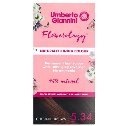 Umberto Giannini Flowerology Vegan Colour Chestnut Brown 5.34 - 110 ml
