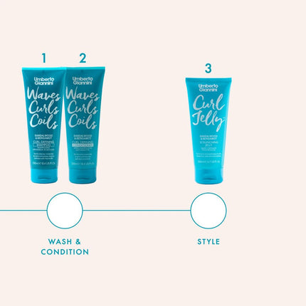 Umberto Giannini Waves, Curls & Coils Wash - 250ml