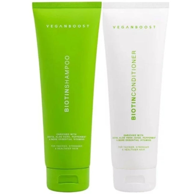 Veganboost Biotin Shampoo & Conditioner Set - 250+250ml