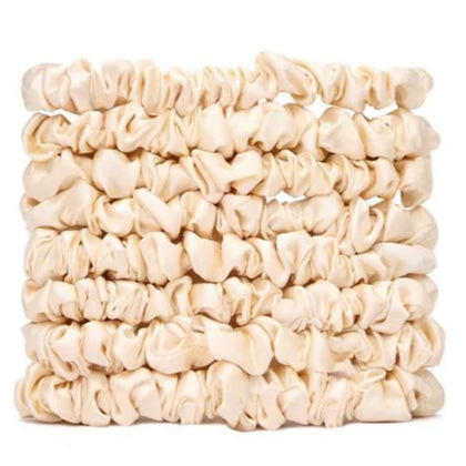 Veganboost Satin Scrunchies Nude Small - 8pcs