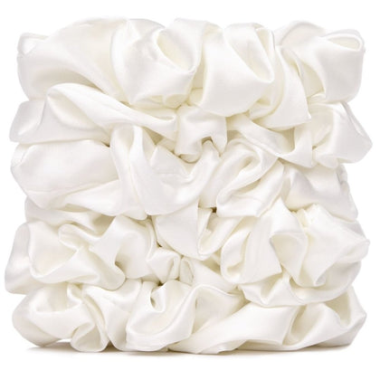 Veganboost Satin Scrunchies White Big Size - 6pcs