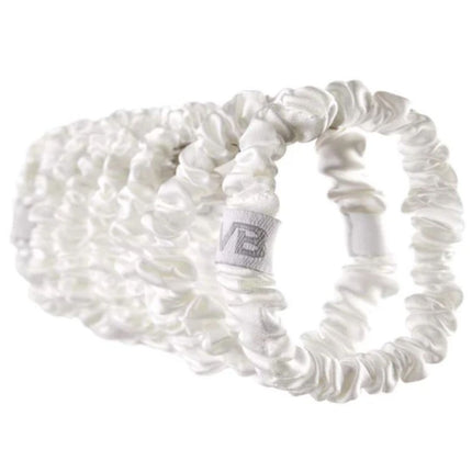 Veganboost Satin Scrunchies White Small  - 8pcs