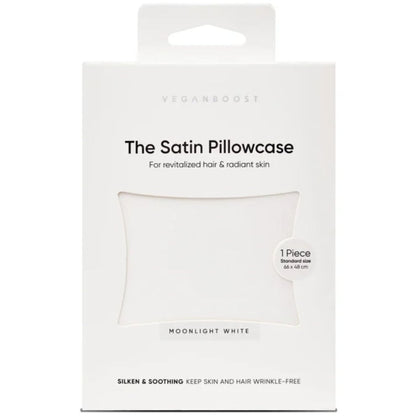 Veganboost The Satin Pillowcase Moonlight White