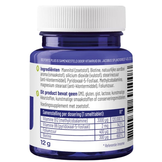 Vitakruid B12 Forte Plus met P-5-P - 60pcs