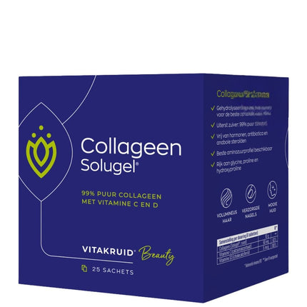 Vitakruid Collageen Solugel® Sachets 99% Puur- 25x10gr.