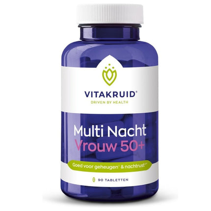 Vitakruid Multi Nacht Vrouw 50+  - 90st