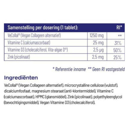 Vitakruid Vegan Collageen Builder - 90pcs
