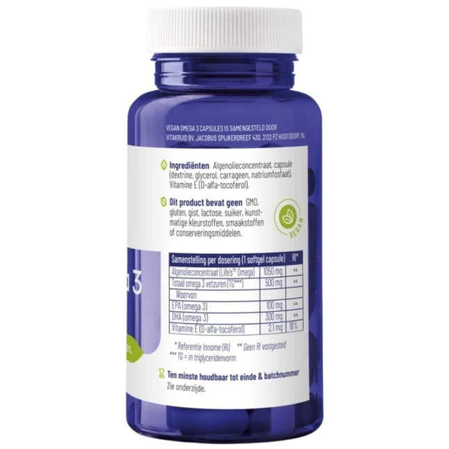 Vitakruid Vegan Omega-3 1000 TG Capsules