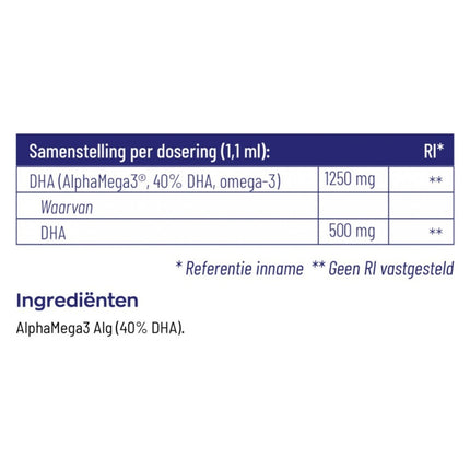 Vitakruid Vegan Omega 3 1250 TG algenolie - 50ml
