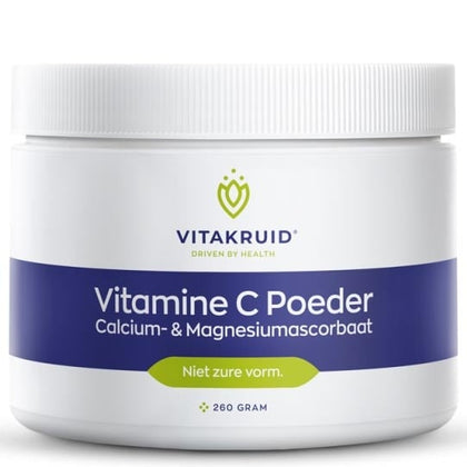Vitakruid Vitamine C Poeder Calcium- & Magnesiumascorbaat - 260gr.